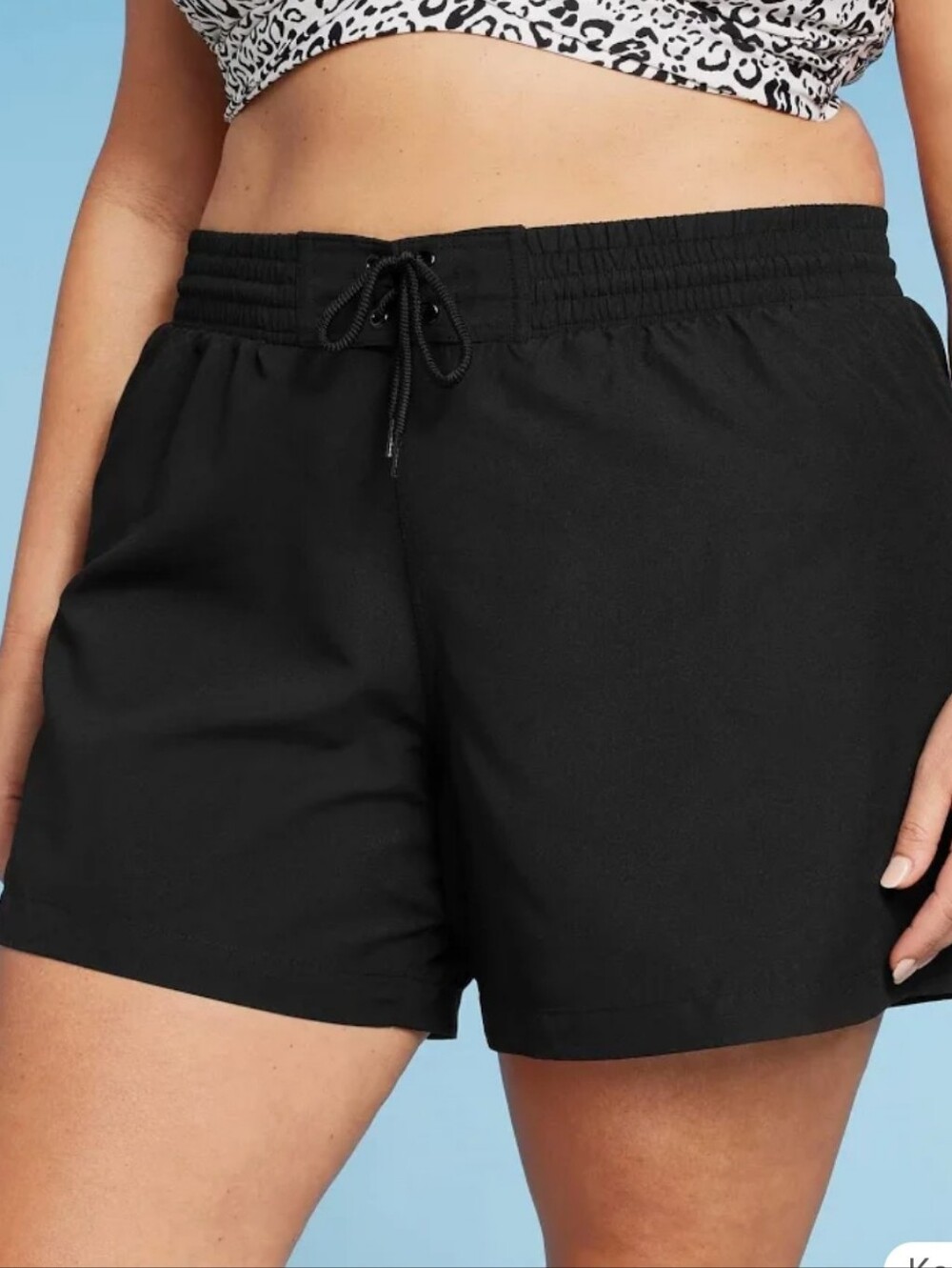 EUC "Kona Sol" Black Athletic/SwimDrawstring Shorts